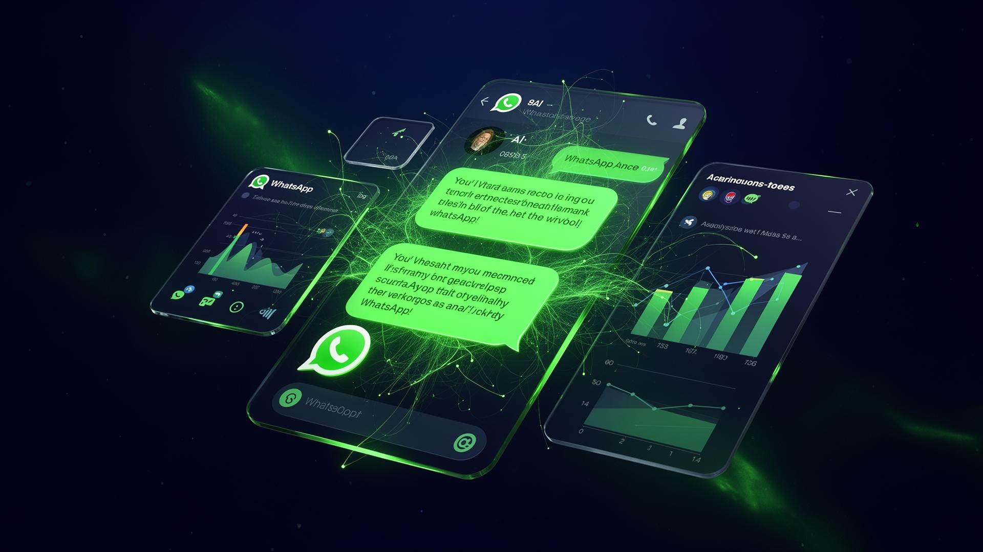 Interface do ZapSeller AI mostrando chat de WhatsApp com IA e métricas